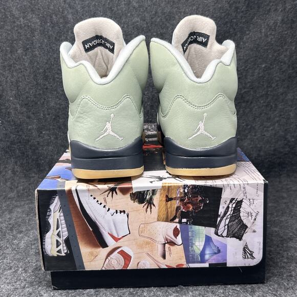 Air Jordan 5 Retro Sneakers Men’s Size 10 DC7501‑300 Jade Horizon Yellow Tint main image 9